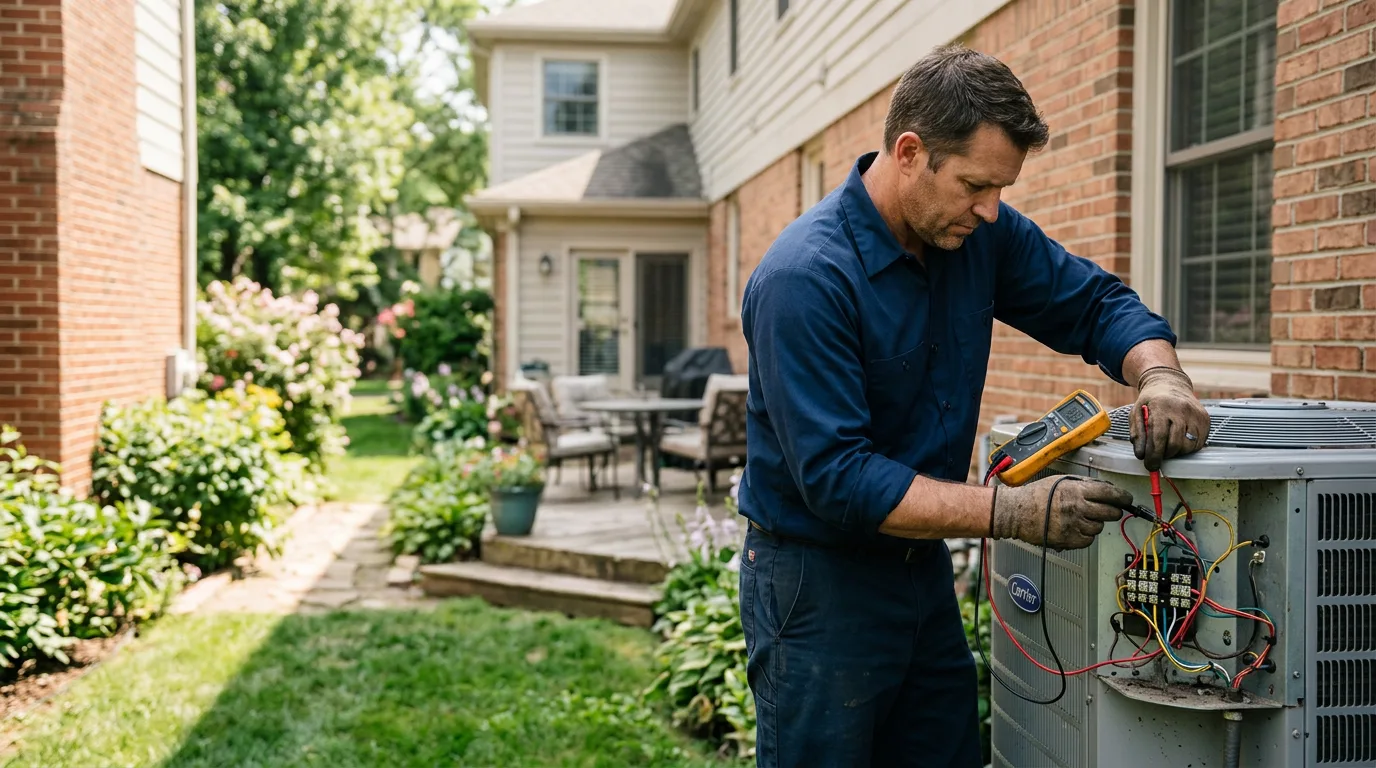 HVAC technician working near Overland, MO